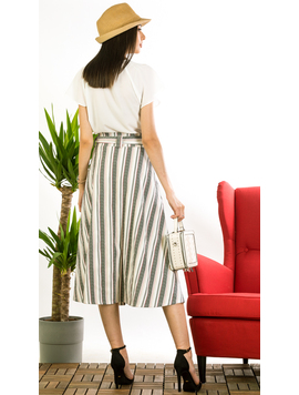 Fusta Dama Midi LongHipst Bej
