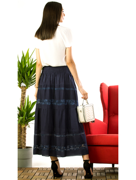 Fusta Dama Panza Kortney Bleumarin