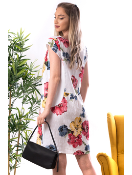 Rochie Dama Bumbac Katerina Alb