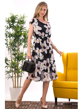 Rochie Dama Voal PennyFlower Negru