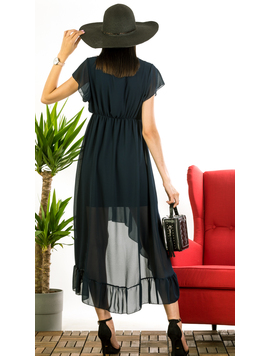 Rochie Dama Lunga ElegantCover Bleumarin