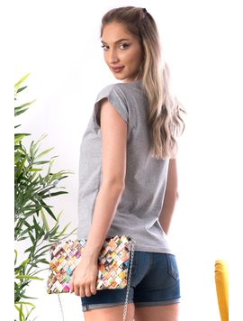 Tricou Dama Bumbac ImQueen Gri