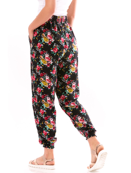 Pantaloni Dama LoopPants Negru Rosu si Verde