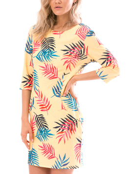 Rochie Dama LeafGirl Galben