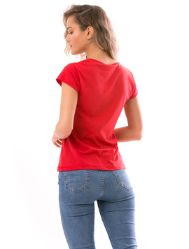 Tricou Dama MikeySmile Rosu