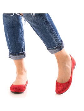 Balerini Dama EleJust DantyWear Rosu