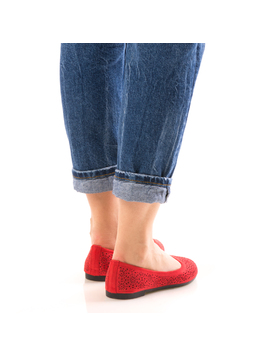 Balerini Dama EleJust DantyWear Rosu