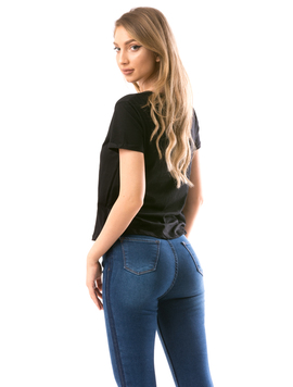 Tricou Dama ChoseHappy Negru