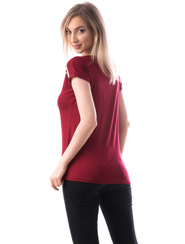 Bluza Dama Cu Dantela Fersty Grena