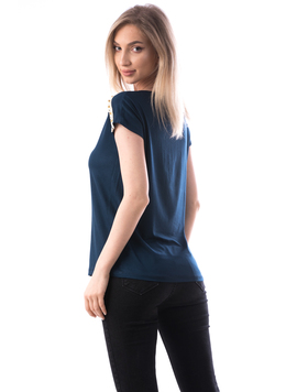 Bluza Dama Cu Dantela Fersty Bleumarin