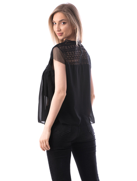 Bluza Dama Cu Dantela MeXy Negru