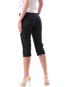 Jeans Dama Trei Sferturi Xry Gri Inchis