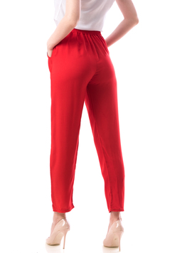 Pantaloni Dama Bumbac Shenxy Rosu