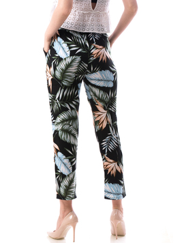 Pantaloni Dama Bumbac Ylos A Negru