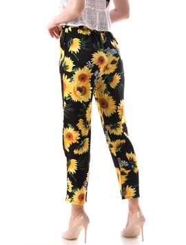 Pantaloni Dama Bumbac Ylos E Negru