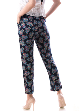 Pantaloni Dama Bumbac Ylos F Bleumarin