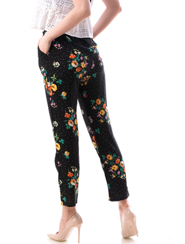 Pantaloni Dama Bumbac Ylos J Negru