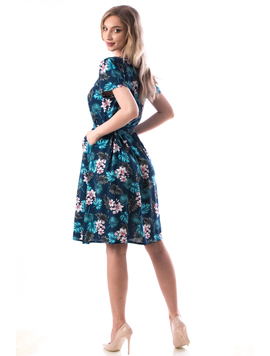 Rochie Dama Cu Cordon Vesky B Bleumarin