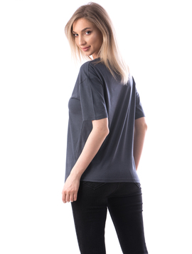Tricou Dama Bumbac Fammy Gri Inchis