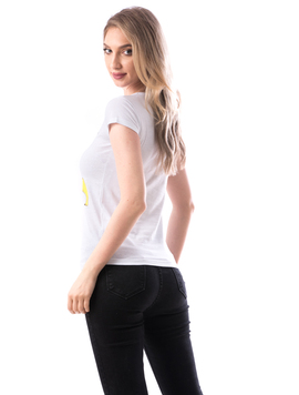 Tricou Dama Bumbac Frenches Alb