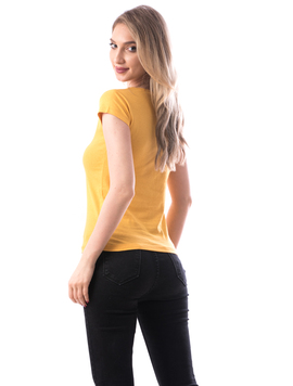 Tricou Dama Bumbac Vextys Mustar