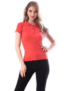 Tricou Dama CrownPolo A Rosu