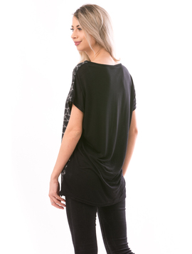 Tricou Dama NewSoftTouch Negru Si Gri