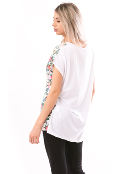 Tricou Dama NewSoftTouch Alb Verde Roz si Galben
