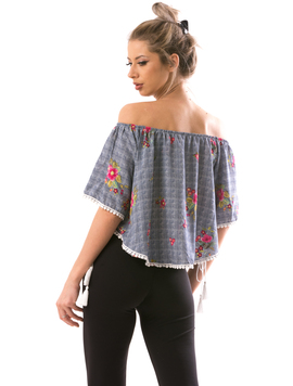 Bluza Dama ShortTassels Bleumarin