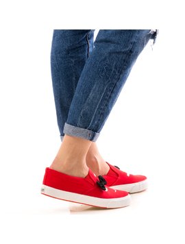 Espadrile Dama SmileSheath Rosu