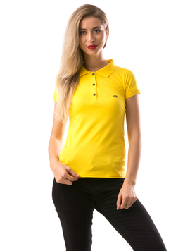 Tricou Dama CrownPolo Galben
