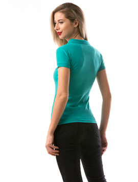 Tricou Dama CrownPolo Turcoaz