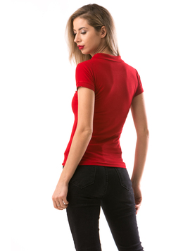 Tricou Dama CrownPolo Grena