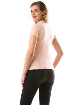 Tricou Dama CrownnPolo Roz