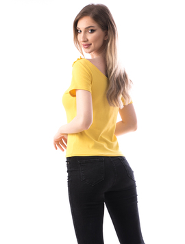 Bluza Dama Bumbac TweRy Galben