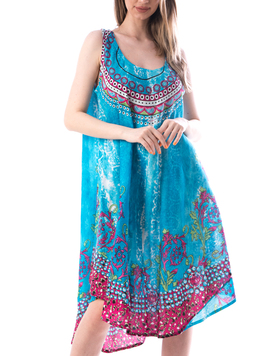 Rochie Dama Panza MadeMjF Albastru