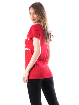 Tricou Dama GlassyFy166 Rosu