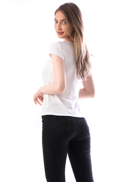 Tricou Dama Bumbac CasualFriday Alb