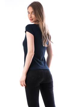 Tricou Dama Bumbac OpenEye Bleumarin