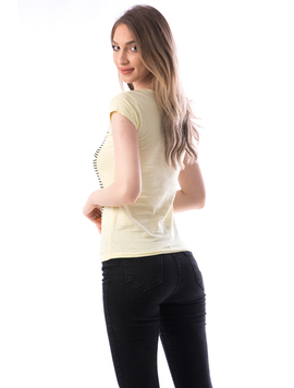 Tricou Dama Bumbac OpenEye Galben