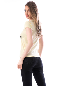 Tricou Dama Bumbac BabeOne Galben
