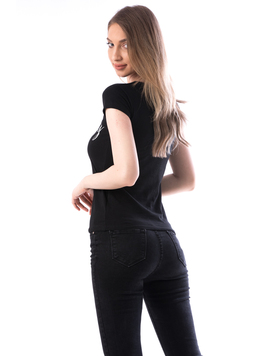 Tricou Dama Bumbac OhHoney Negru