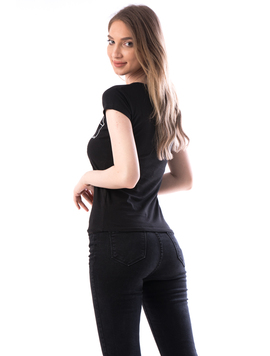 Tricou Dama Bumbac ThingNrs Negru