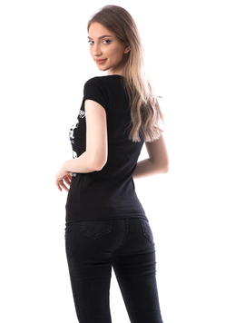 Tricou Dama Bumbac WhatMakes Negru