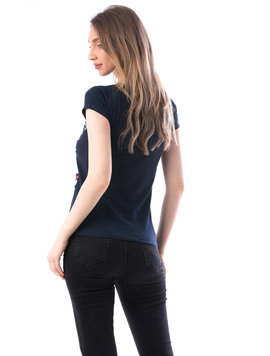 Tricou Dama Bumbac WhatMakes Bleumarin