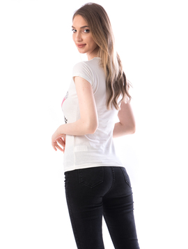Tricou Dama Bumbac ChooseAdventure Alb