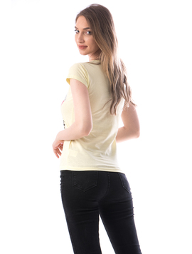 Tricou Dama Bumbac ChooseAdventure Galben