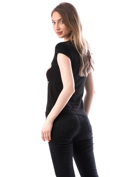 Tricou Dama Bumbac ChooseAdventure Negru