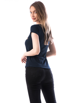 Tricou Dama Bumbac GoodbyeParsy Bleumarin