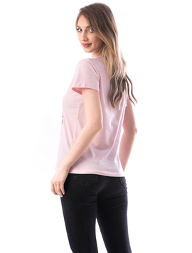 Tricou Dama Bumbac Cookies Roz